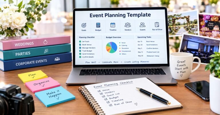 The Complete Event Planning Template for Weddings, Parties, and Corporate Events