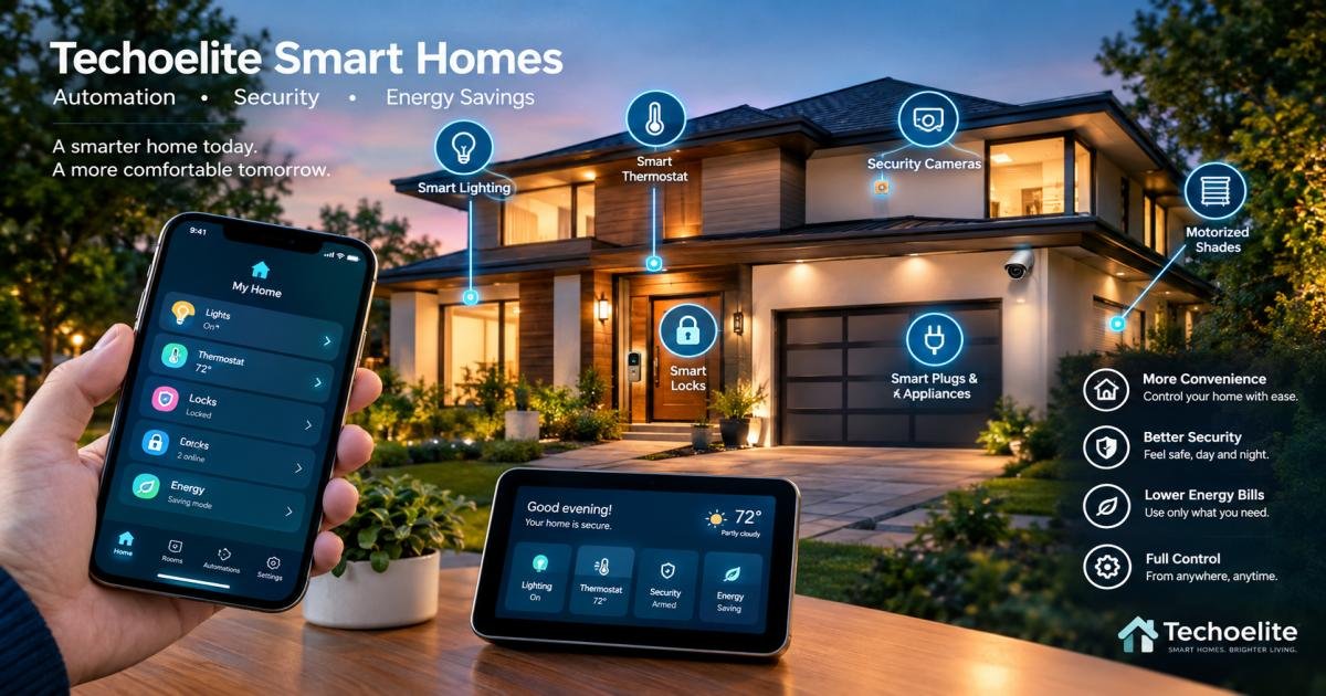 Techoelite Smart Homes: A Practical Guide to Automation, Security & Energy Savings