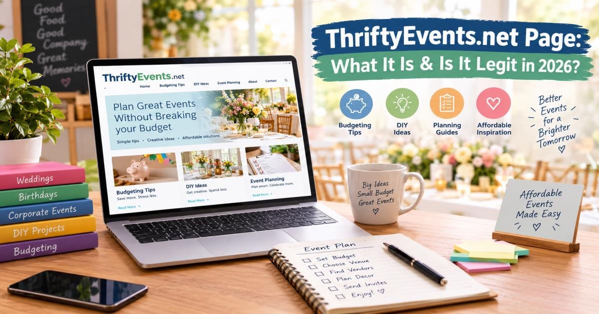 ThriftyEvents.net Page: What It Is & Is It Legit in 2026?
